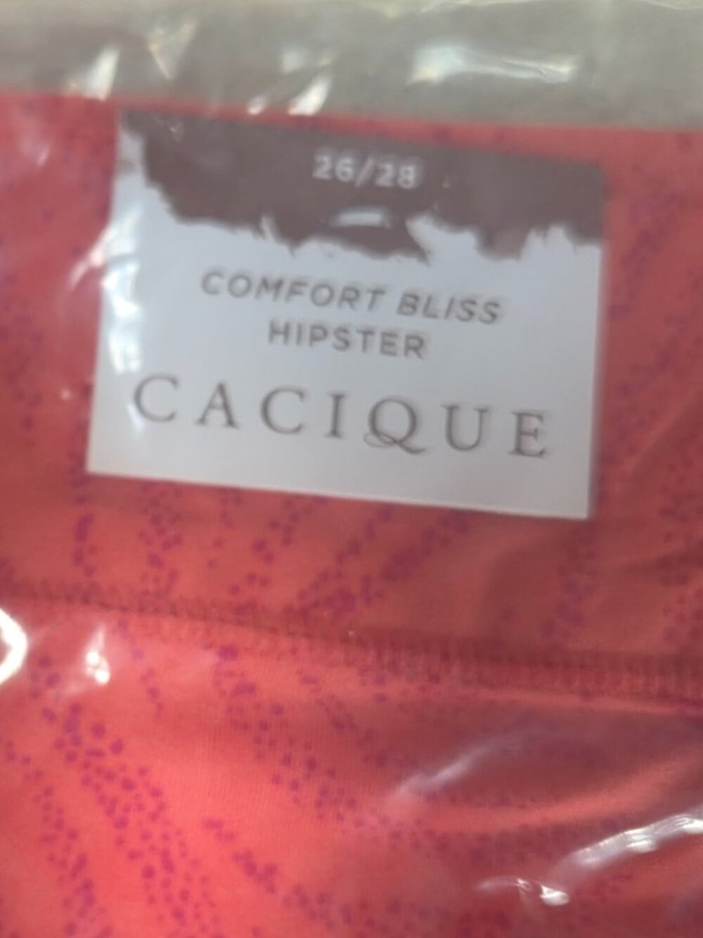 Cacique Coral Print Comfort Bliss Hipster Panties Plus Size 26/28 NWT